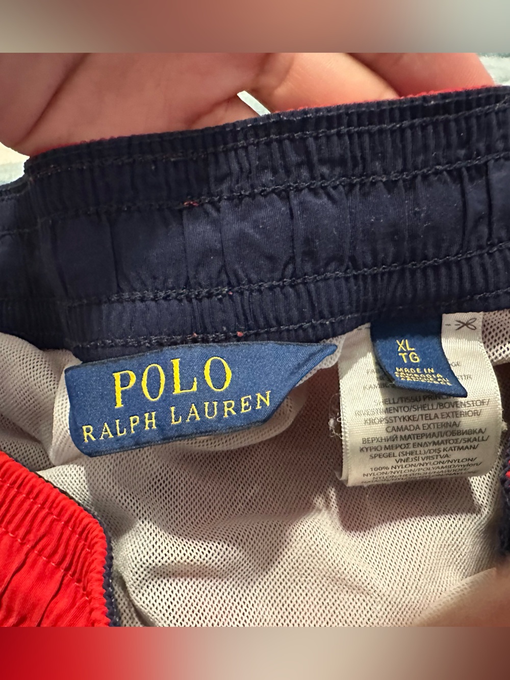 Polo Ralph Lauren Red Men's Drawstring Swim Shorts
